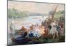 A Regatta at Asnieres During the Second Empire, C1868-1905-Antony Paul Emile Morlon-Mounted Giclee Print