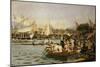 A Regatta, Geneva-Frederic Dufaux-Mounted Giclee Print