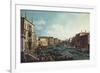 A Regatta on the Grand Canal-Canaletto-Framed Premium Giclee Print