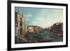 A Regatta on the Grand Canal-Canaletto-Framed Premium Giclee Print