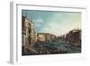 A Regatta on the Grand Canal-Canaletto-Framed Art Print