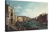 A Regatta on the Grand Canal-Canaletto-Stretched Canvas