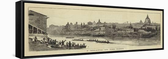 A Regatta on the Tiber-null-Framed Stretched Canvas