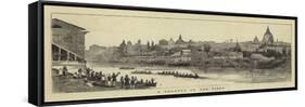 A Regatta on the Tiber-null-Framed Stretched Canvas