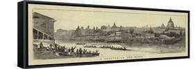 A Regatta on the Tiber-null-Framed Stretched Canvas