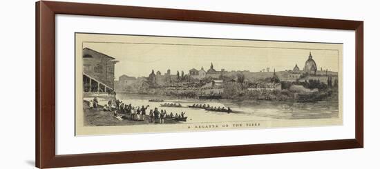 A Regatta on the Tiber-null-Framed Giclee Print