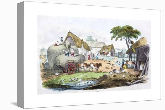 A Regency Farmyard-null-Stretched Canvas