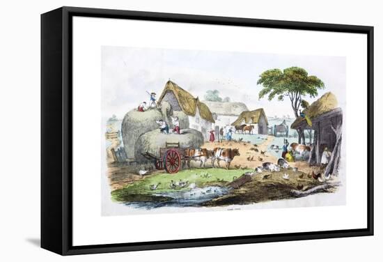 A Regency Farmyard-null-Framed Stretched Canvas