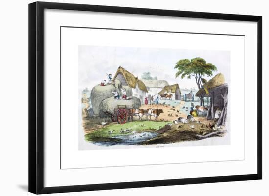 A Regency Farmyard-null-Framed Giclee Print