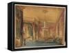 A Regency Interior, 1819-Robert Hughes-Framed Stretched Canvas
