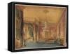 A Regency Interior, 1819-Robert Hughes-Framed Stretched Canvas