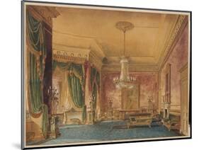 A Regency Interior, 1819-Robert Hughes-Mounted Giclee Print