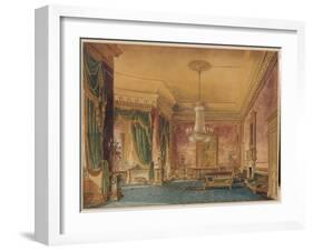 A Regency Interior, 1819-Robert Hughes-Framed Giclee Print