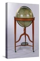 A Regency Terrestrial Library Globe on Mahogany Stand, 1806 (Mixed Media)-English-Stretched Canvas