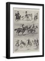 A Rehearsal of the Wild West Show-Ralph Cleaver-Framed Giclee Print