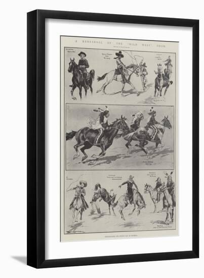 A Rehearsal of the Wild West Show-Ralph Cleaver-Framed Giclee Print