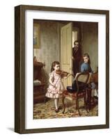 A Rehearsal on the Sly, 1875-Ernest Gustave Girardot-Framed Giclee Print