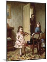 A Rehearsal on the Sly, 1875-Ernest Gustave Girardot-Mounted Giclee Print