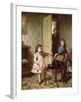 A Rehearsal on the Sly, 1875-Ernest Gustave Girardot-Framed Giclee Print