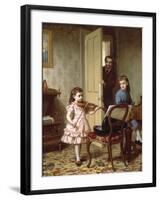 A Rehearsal on the Sly, 1875-Ernest Gustave Girardot-Framed Giclee Print