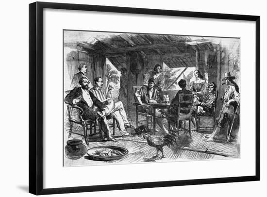 A Relaxed Group of People-null-Framed Giclee Print