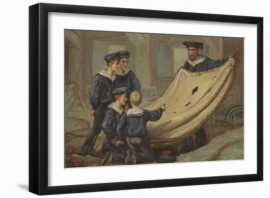 A Relic of Trafalgar-Edmund Richard White-Framed Giclee Print