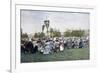 A Religious Procession in a Village, Russia, C1890-Gillot-Framed Premium Giclee Print