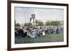 A Religious Procession in a Village, Russia, C1890-Gillot-Framed Premium Giclee Print