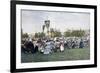 A Religious Procession in a Village, Russia, C1890-Gillot-Framed Premium Giclee Print