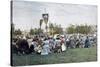 A Religious Procession in a Village, Russia, C1890-Gillot-Stretched Canvas