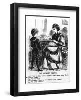 A Reluctant Musician: the Honest Truth-G. Du Maurier-Framed Art Print