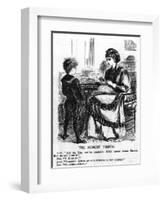 A Reluctant Musician: the Honest Truth-G. Du Maurier-Framed Art Print