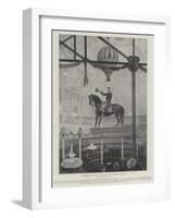 A Remarkable Circus Feat, Corradini's Rapid Descent of Horseback-Henry Charles Seppings Wright-Framed Giclee Print