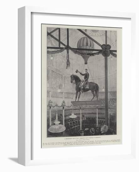 A Remarkable Circus Feat, Corradini's Rapid Descent of Horseback-Henry Charles Seppings Wright-Framed Giclee Print