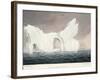 A Remarkable Iceberg, July 1818, Illustration from 'A Voyage of Discovery...', 1819-John Ross-Framed Giclee Print