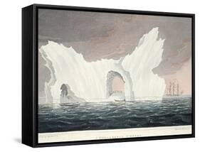 A Remarkable Iceberg, July 1818, Illustration from 'A Voyage of Discovery...', 1819-John Ross-Framed Stretched Canvas