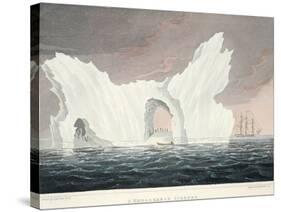 A Remarkable Iceberg, July 1818, Illustration from 'A Voyage of Discovery...', 1819-John Ross-Stretched Canvas