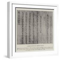 A Reminiscence of Chinese Gordon-null-Framed Giclee Print