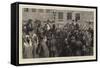 A Reminiscence of Gibraltar, the Main Street on a Hunting Morning-null-Framed Stretched Canvas