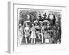 A Reminiscence of Lord's Cricket Ground (Eton Vs Harro), 1878-George Du Maurier-Framed Giclee Print