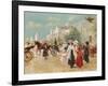 A Rendez-Vous Near the Grand Palais-Carlos Alonso Perez-Framed Giclee Print