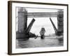 A Replica of Francis Drakes Ship the Golden Hinde Sails Down the Thames, September 1974-null-Framed Photographic Print