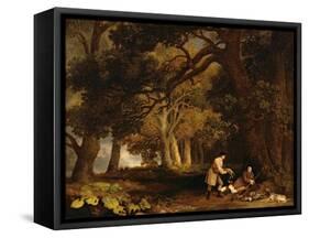 A Repose after Shooting-George Stubbs-Framed Stretched Canvas
