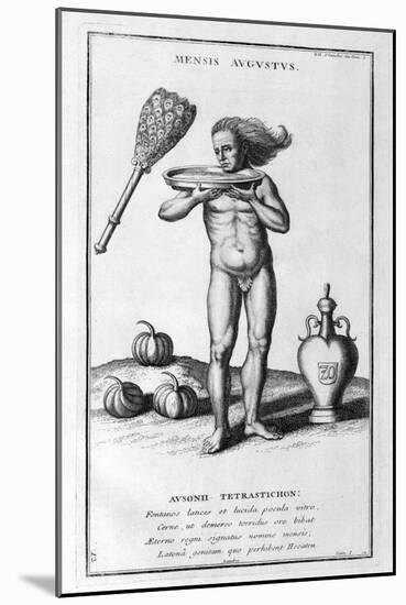 A Representation of August, 1757-Bernard De Montfaucon-Mounted Giclee Print