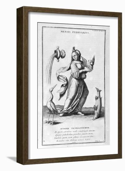 A Representation of February, 1757-Bernard De Montfaucon-Framed Giclee Print