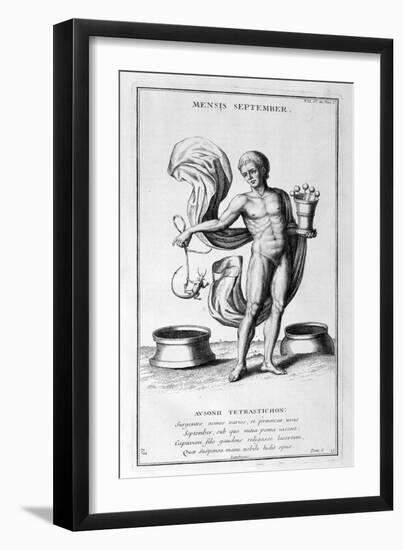 A Representation of September, 1757-Bernard De Montfaucon-Framed Giclee Print