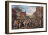 A Representation of the March of the Guards Towards Scotland in the Year 1745-William Hogarth-Framed Giclee Print