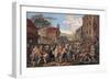 A Representation of the March of the Guards Towards Scotland in the Year 1745-William Hogarth-Framed Giclee Print