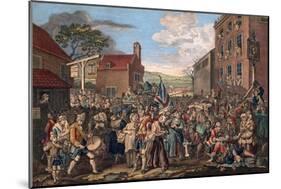 A Representation of the March of the Guards Towards Scotland in the Year 1745-William Hogarth-Mounted Giclee Print