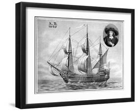 A Representation of the Mayflower, 1922-null-Framed Giclee Print